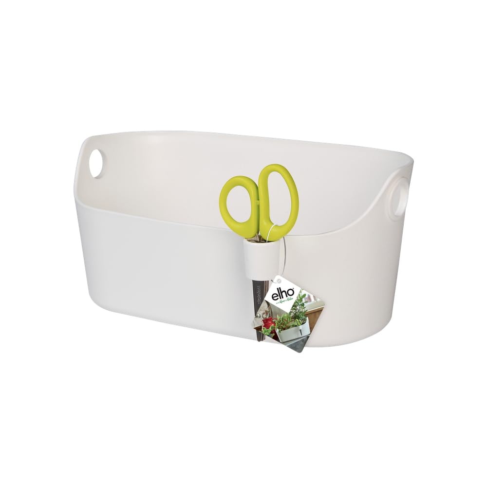 elho-brussels-herbes-station-30-blanc-support-herbes-aromatiques-ciseaux image 1