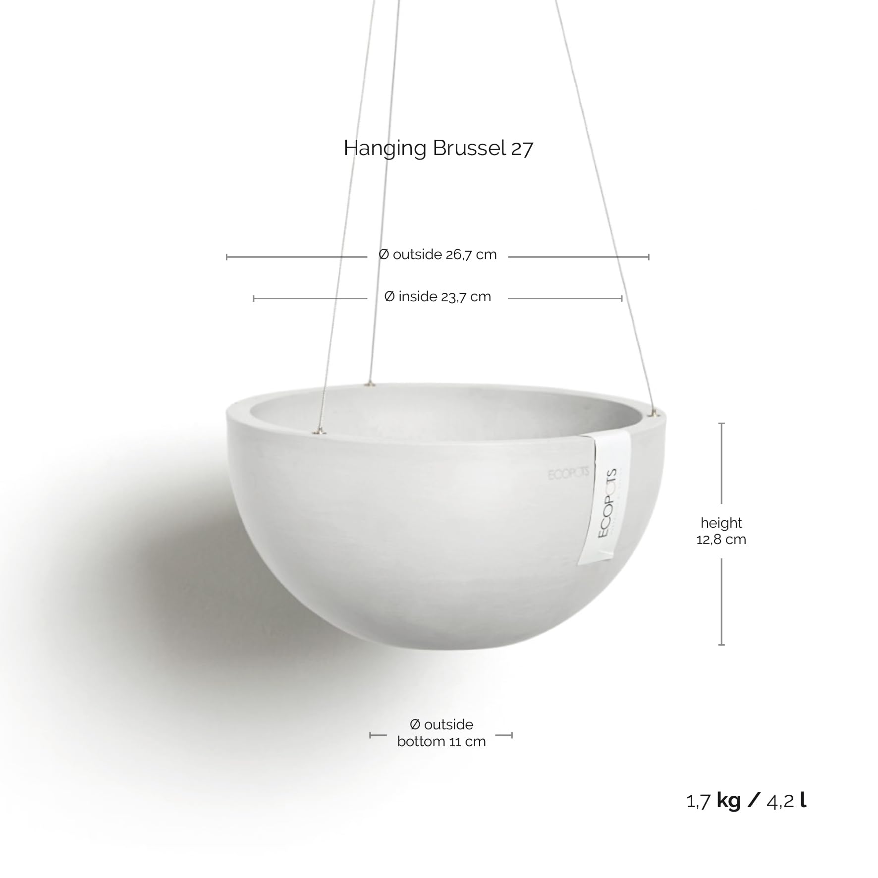 ecopots-bruxelles-pot-suspendu-rond-27-cm-blanc-plastique-recycl image 3