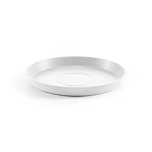 ecopots-round-30-soucoupe-ronde-blanc-pur-28-7-x-h-3-cm image 1