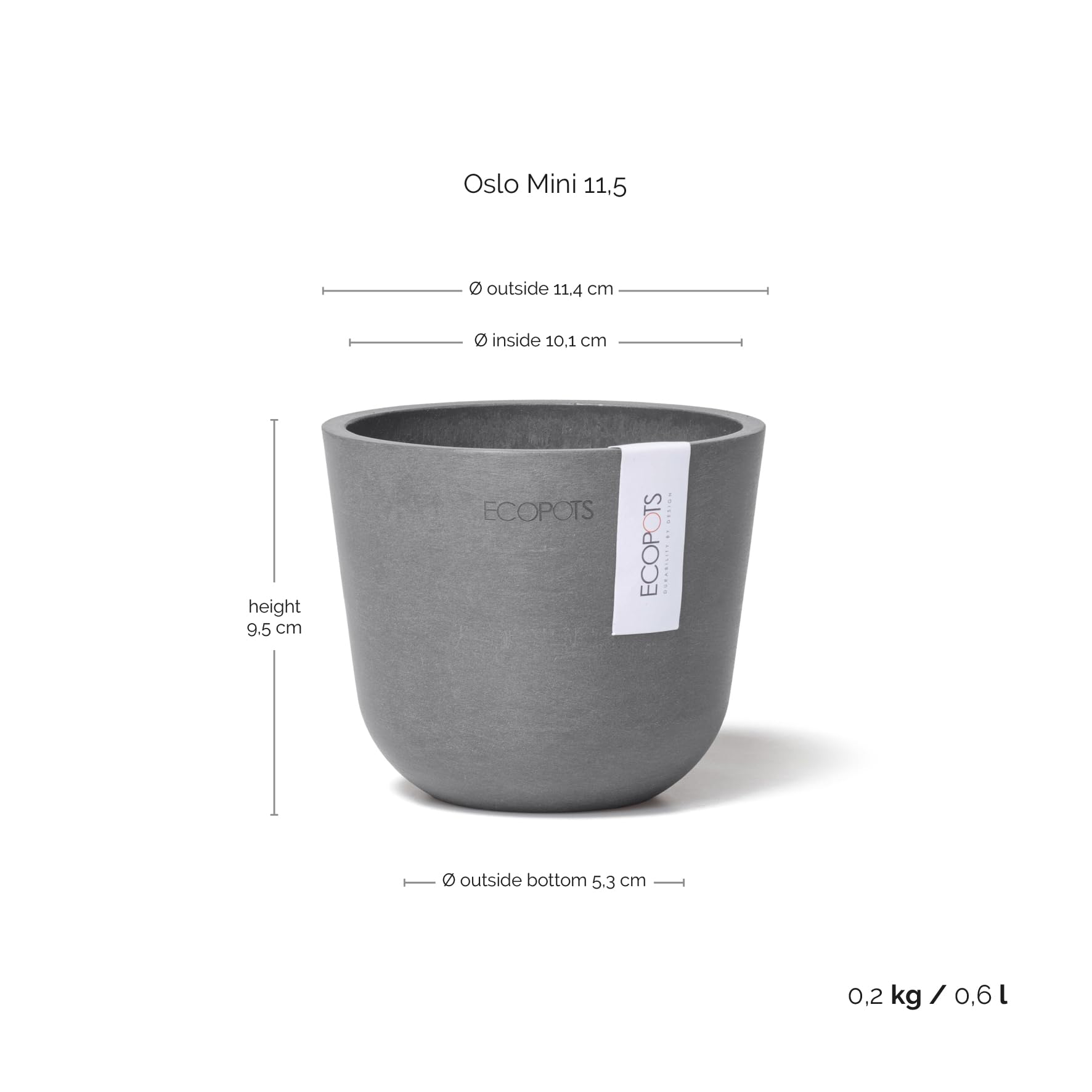 ecopots-oslo-mini-pot-gris-d-11-x-h-9-6-cm image 3