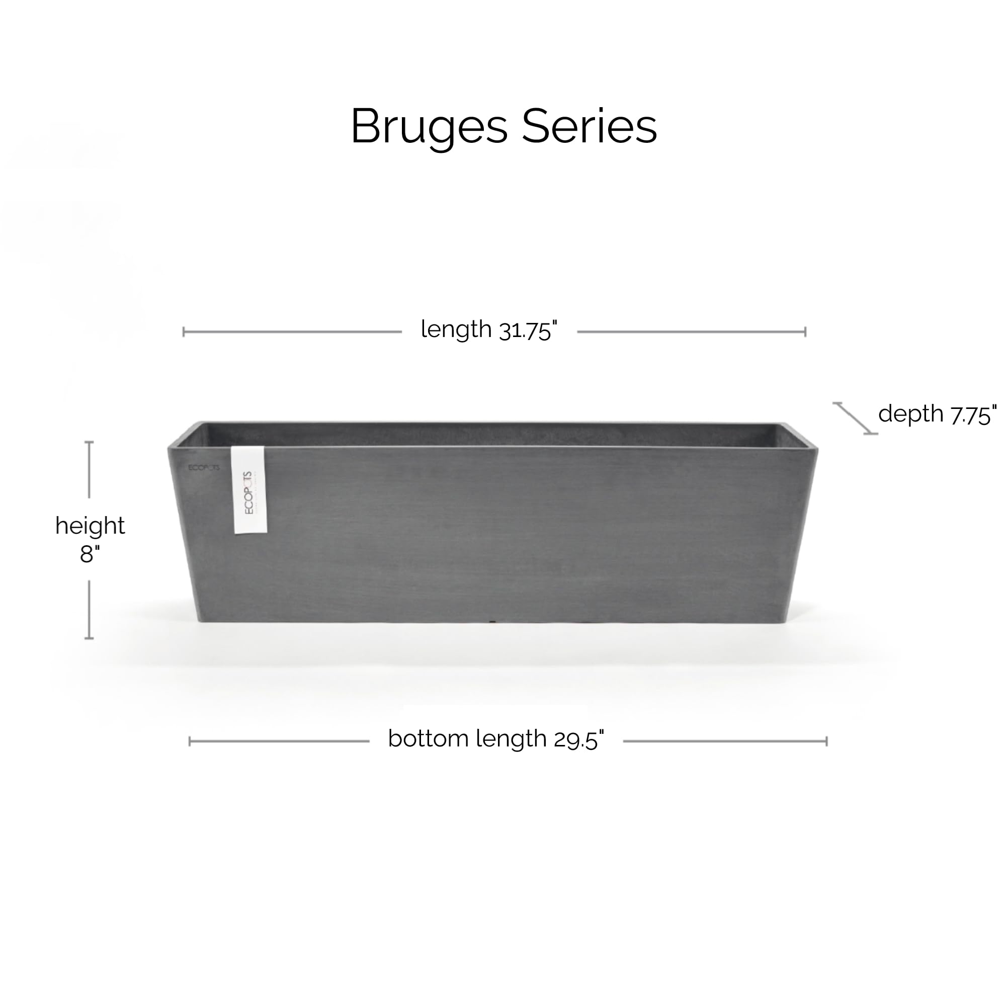 ecopots-bruges-80-jardini-re-rectangulaire-grise-80-x-20-x-h-20-cm-25-l image 2