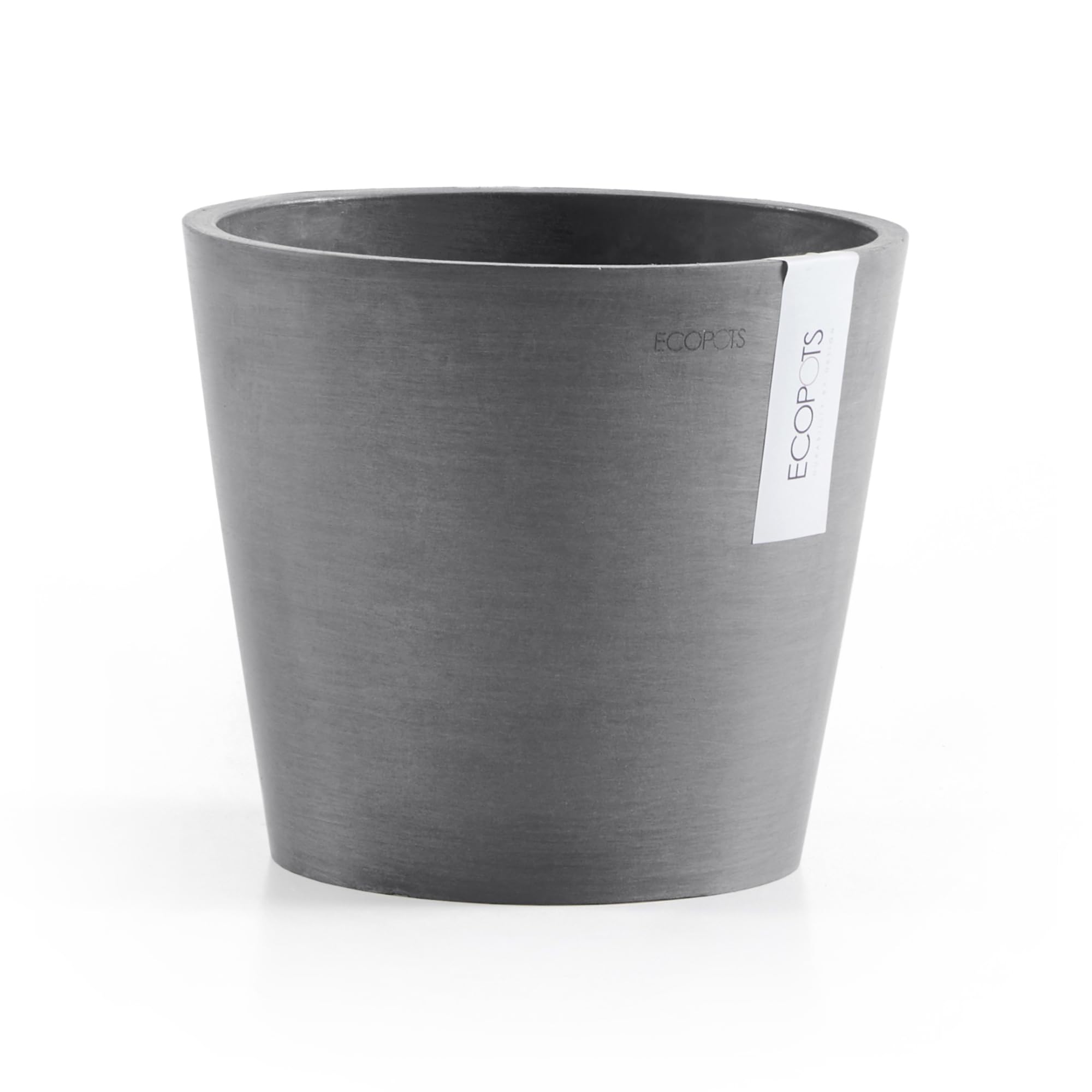 ecopots-amsterdam-20-cm-gris-pot-en-plastique-recycl image 1