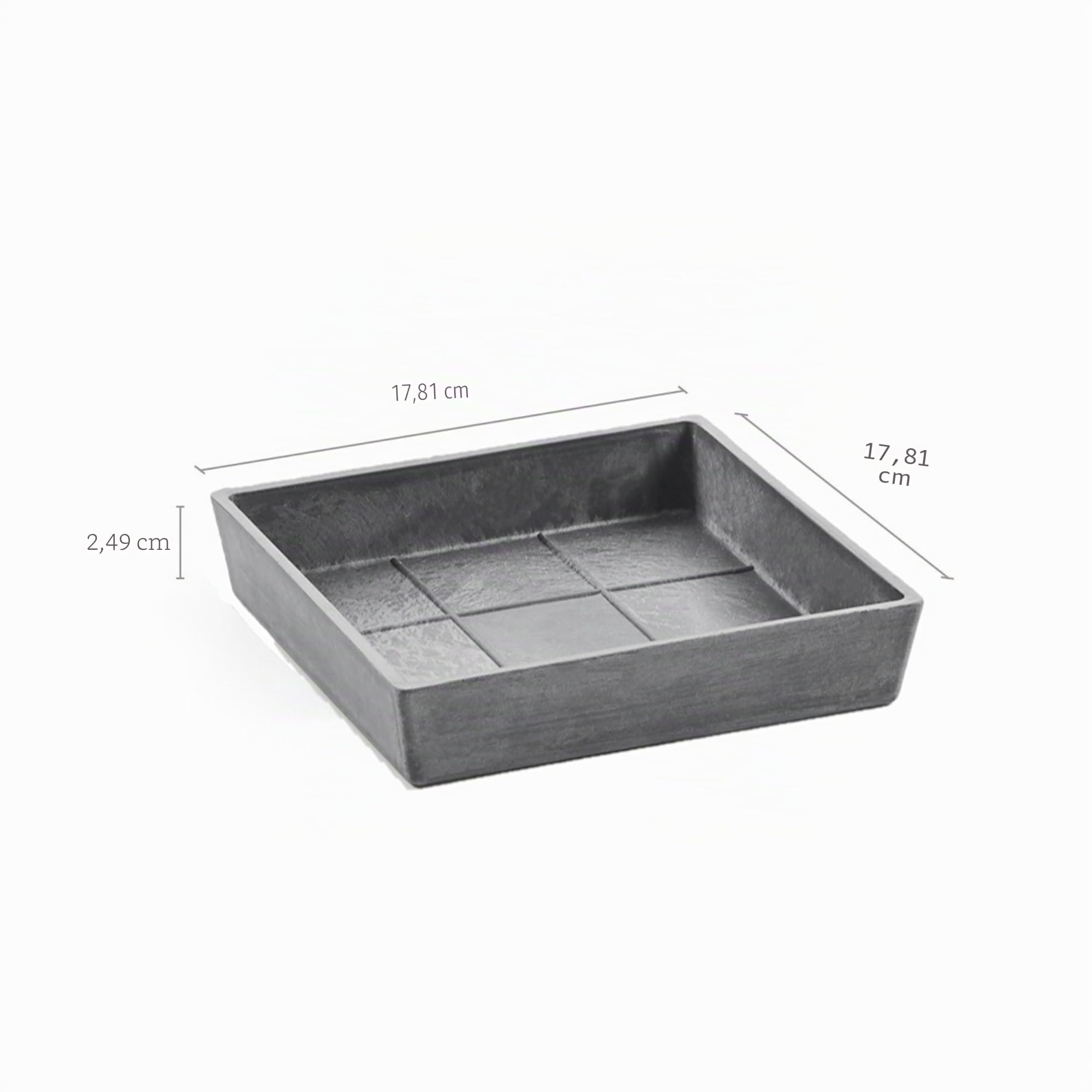 ecopots-rotterdam-soucoupe-carr-e-43-cm-anthracite image 5