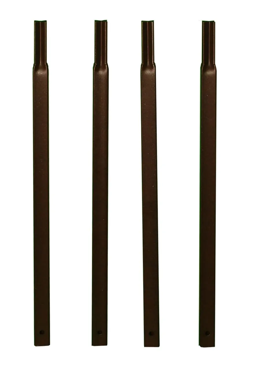 louis-moulin-pack-4-tubes-carr-20-enfoncer-45-cm-fer-vieilli image 1