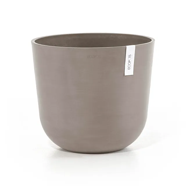 ecopots-oslo-pot-rond-35-cm-21-7-l-avec-r-servoir-d-eau-taupe image 1