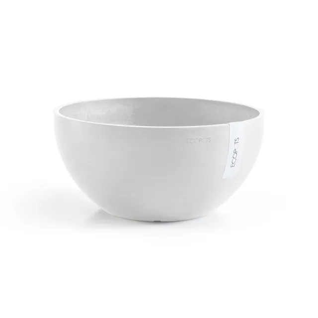 ecopots-brussels-30-pot-rond-blanc-pur-30-x-h-14-cm-6-5-l image 1