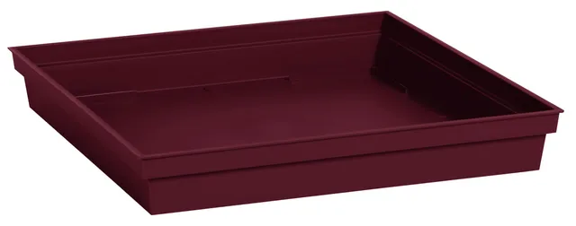 eda-soucoupe-carr-e-toscane-26-7-cm-rouge-bourgogne-pour-pot-32-cm image 1