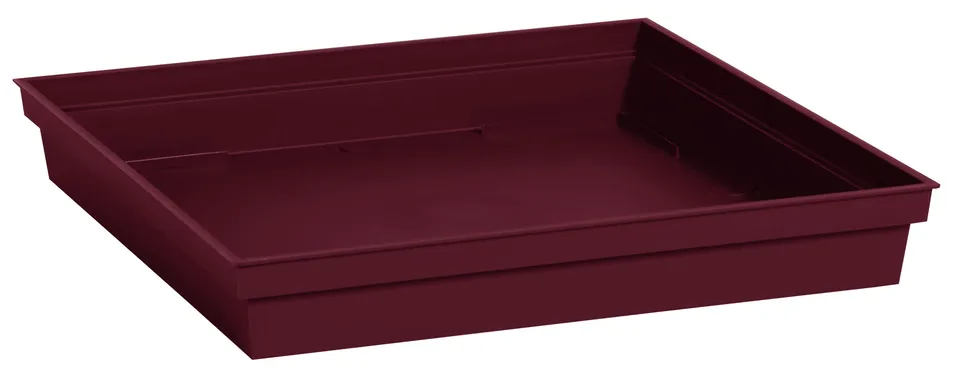 eda-soucoupe-carr-e-toscane-26-7-cm-rouge-bourgogne-pour-pot-32-cm image 1