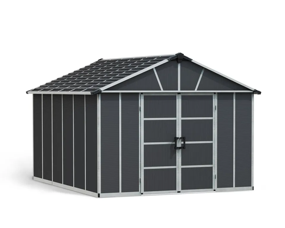 canopia-by-palram-abri-de-jardin-yukon-13-1-m-chalet-de-rangement-r-sine-et-alum image 1