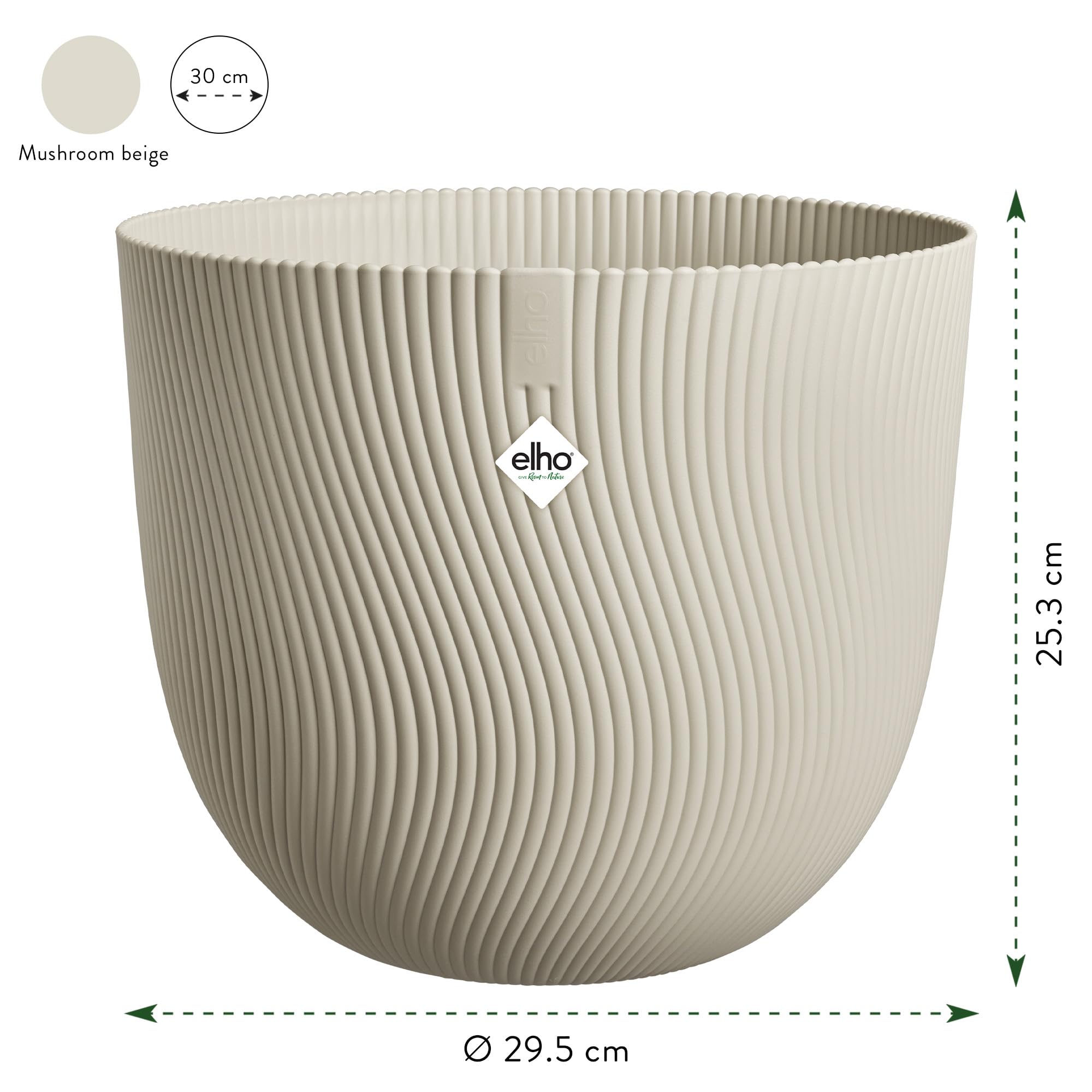 elho-sereh-rond-30-cm-pot-de-fleur-mushroom-beige-29-5-x-h-25-3-cm image 6