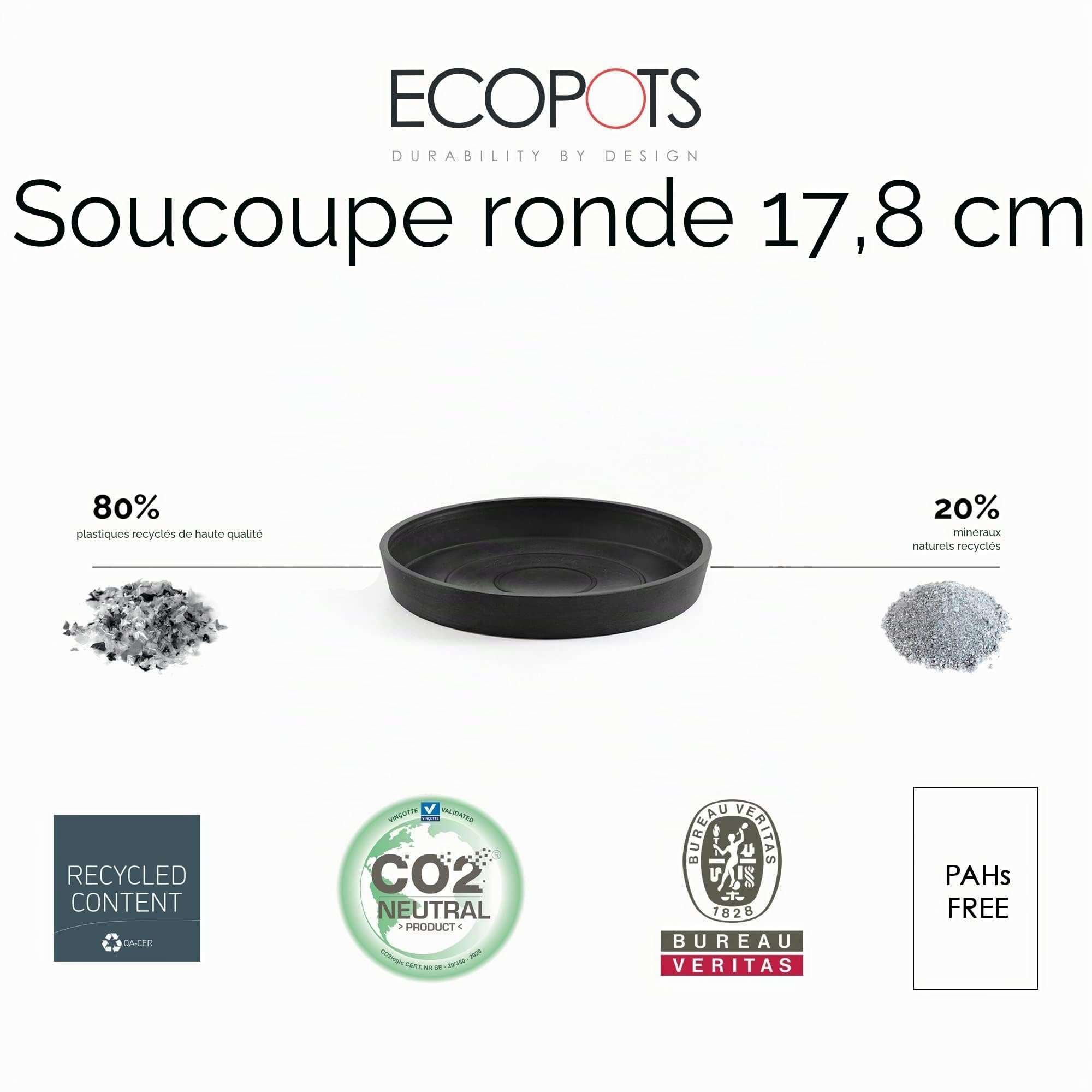 ecopots-round-soucoupe-50-gris-44-5-x-h-3-5-cm-pour-amsterdam-50 image 4