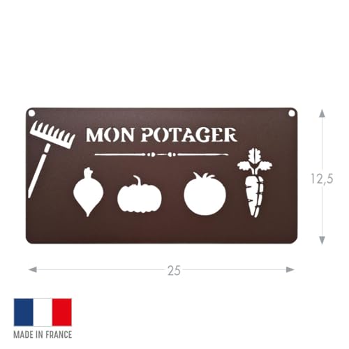 louis-moulin-pancarte-murale-m-tal-mon-potager-25-x-12-5-cm-fer-vieilli image 5