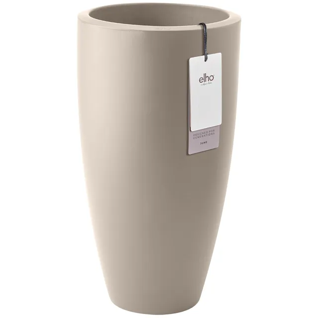 elho-june-round-high-40-cm-balanced-beige-pot-de-fleur-haut-39-x-h-70-1-cm-en-pl image 1