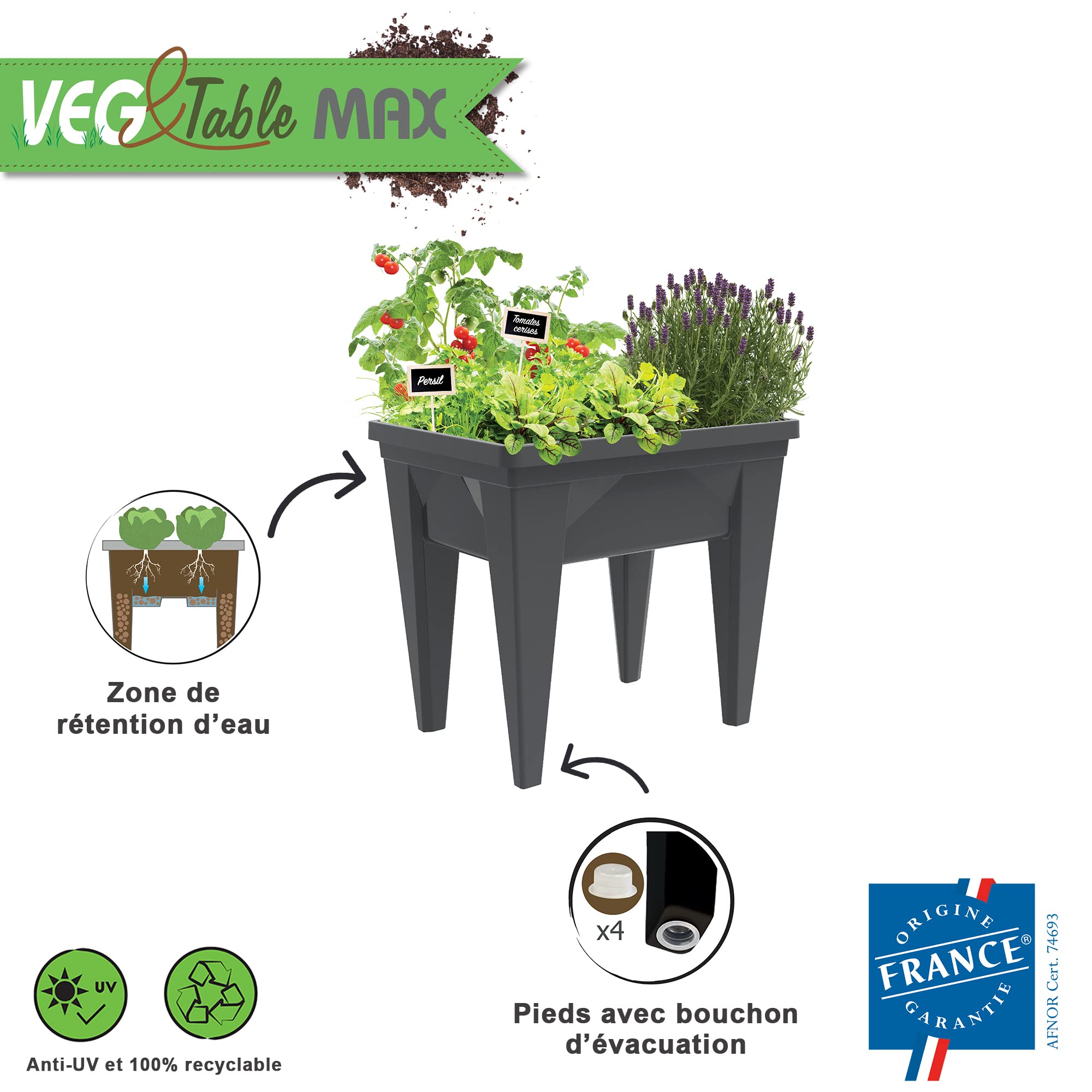 eda-veg-table-max-espace-potager-sur-lev-85-l-gris-anthracite image 2
