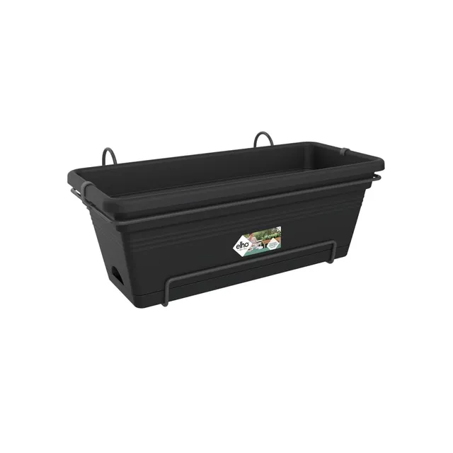 elho-green-basics-balconni-re-xl-allin-1-55-cm-18-l-living-noir-avec-soucoupe image 1