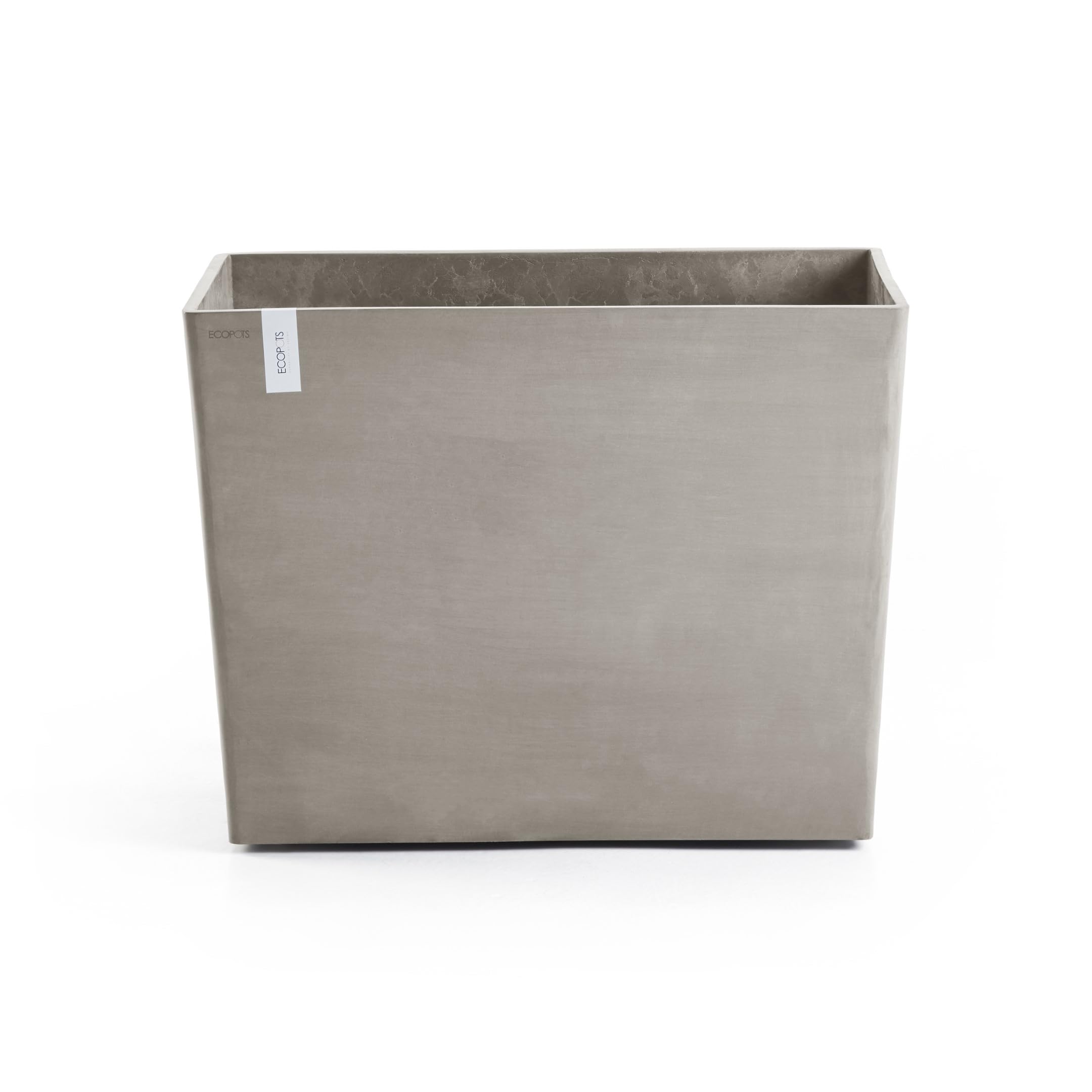 ecopots-paris-jardini-re-sur-roues-85-taupe-85-x-40-x-h-65-cm-152-l image 1