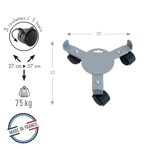 louis-moulin-roule-plante-extensible-27-37-cm-gris-alu image 6