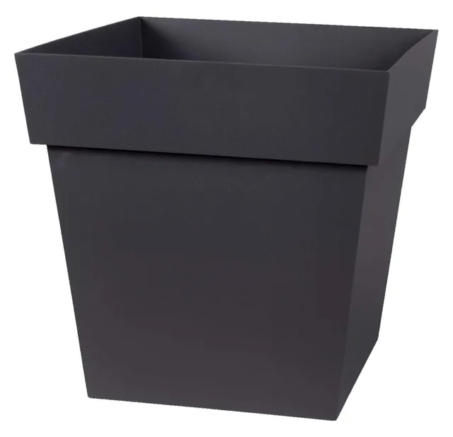 eda-pot-de-fleur-carr-toscane-32-cm-22-l-gris-anthracite image 1
