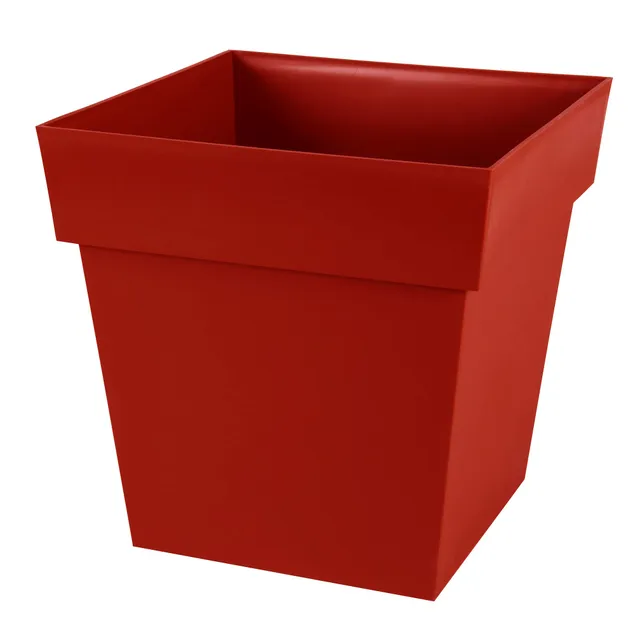 eda-toscane-pot-de-fleur-carr-39-cm-38-l-rouge-rubis image 1