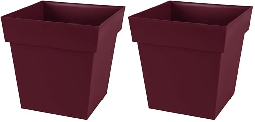 eda-toscane-pot-de-fleur-carr-39-cm-38l-rouge-bourgogne image 8