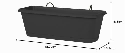 eda-chorus-jardini-re-50-cm-9-4-l-avec-r-serve-d-eau-et-plateau-clips-gris-anthr image 6
