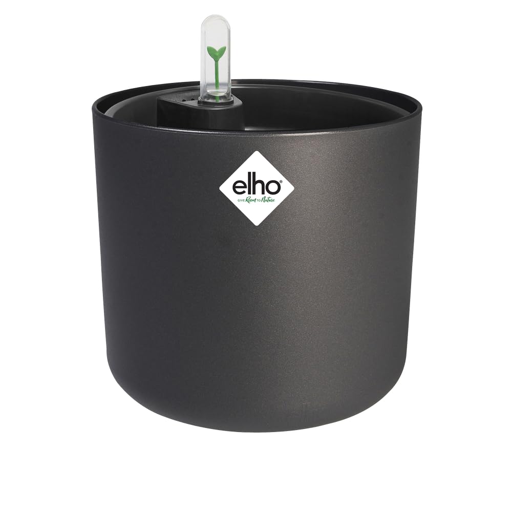 elho-b-for-soft-rond-22cm-pot-avec-irrigation-anthracite-lot-de-2 image 1
