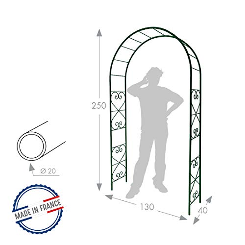 louis-moulin-arche-romantique-tube-rond-20-vert-sapin-130x40x250-cm image 6