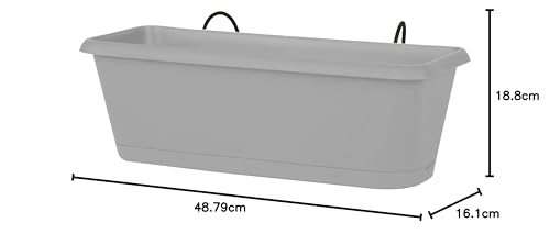 eda-jardini-re-chorus-50-cm-9-4-l-avec-r-serve-d-eau-support-gris-b-ton image 6