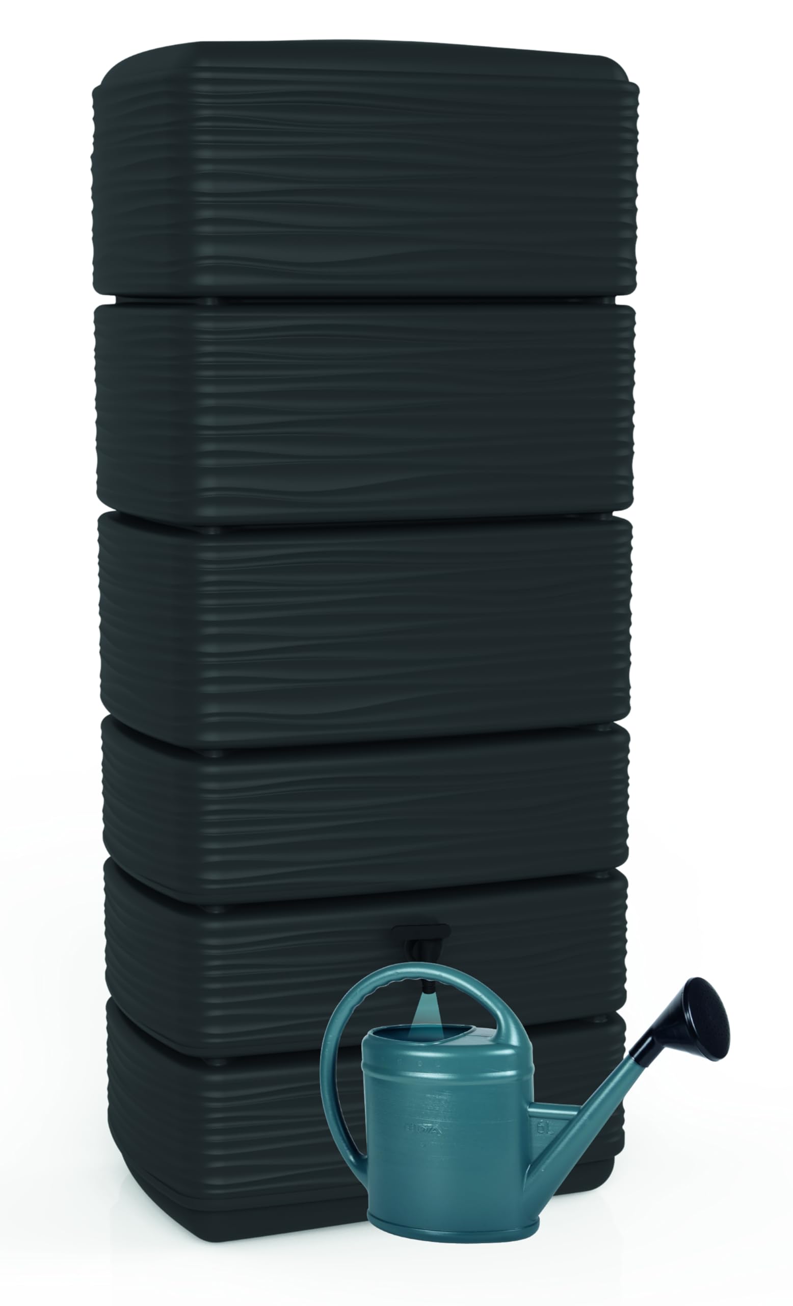 eda-r-cup-rateur-d-eau-r-cup-o-300-l-d-cor-vagues-gris-anthracite-avec-robinet image 2