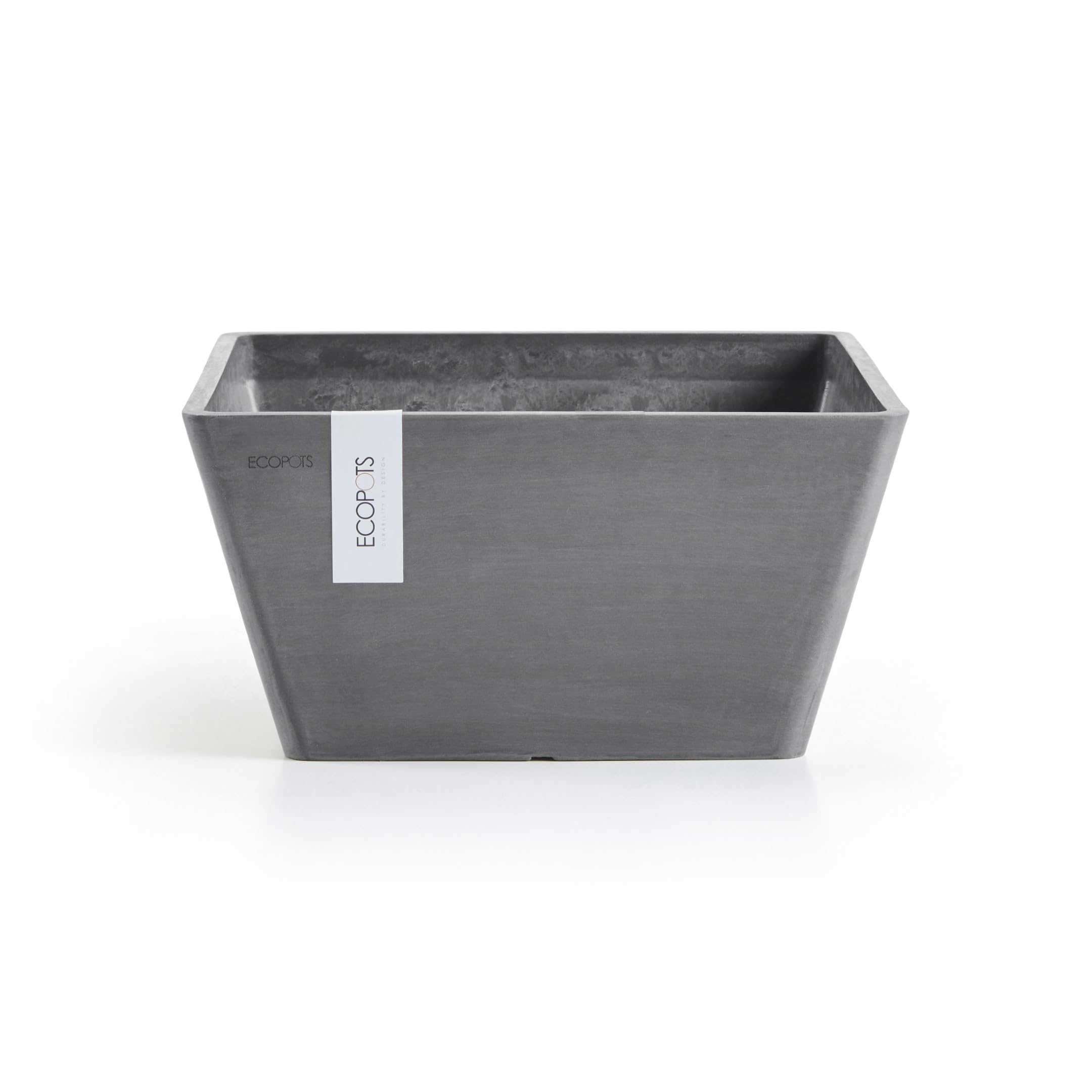 ecopots-berlin-pot-carr-gris-25-x-25-cm-pour-herbes image 1