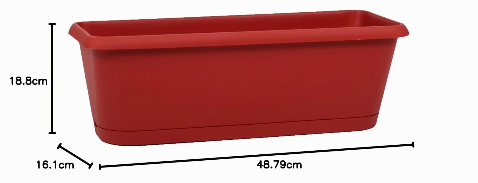 eda-jardini-re-chorus-50-cm-avec-r-serve-d-eau-9-4-l-rouge-rubis image 4