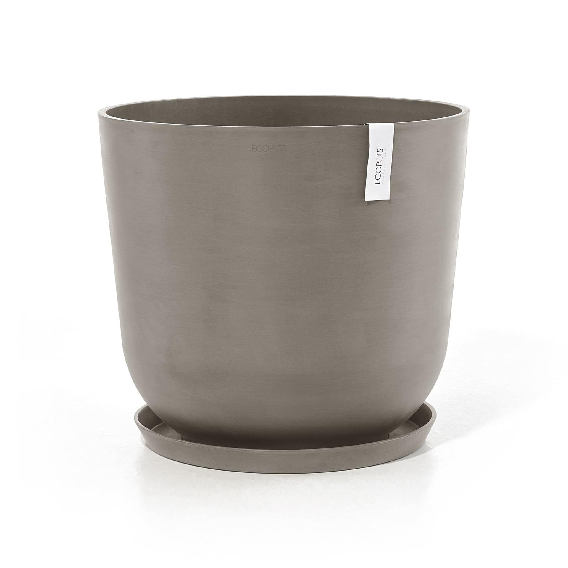 ecopots-round-50-soucoupe-taupe image 2