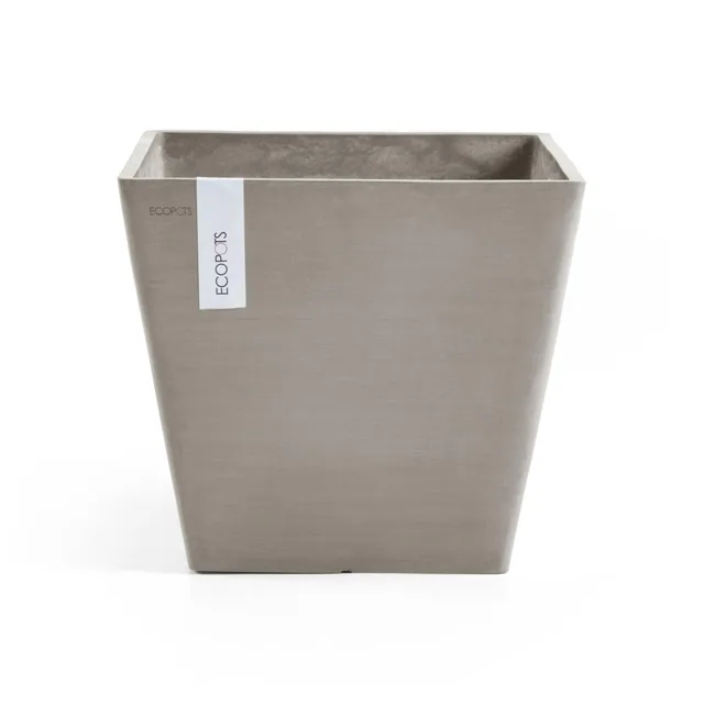 ecopots-rotterdam-40-taupe-pot-carr-40-x-40-x-h-35-cm-37-6-l image 1