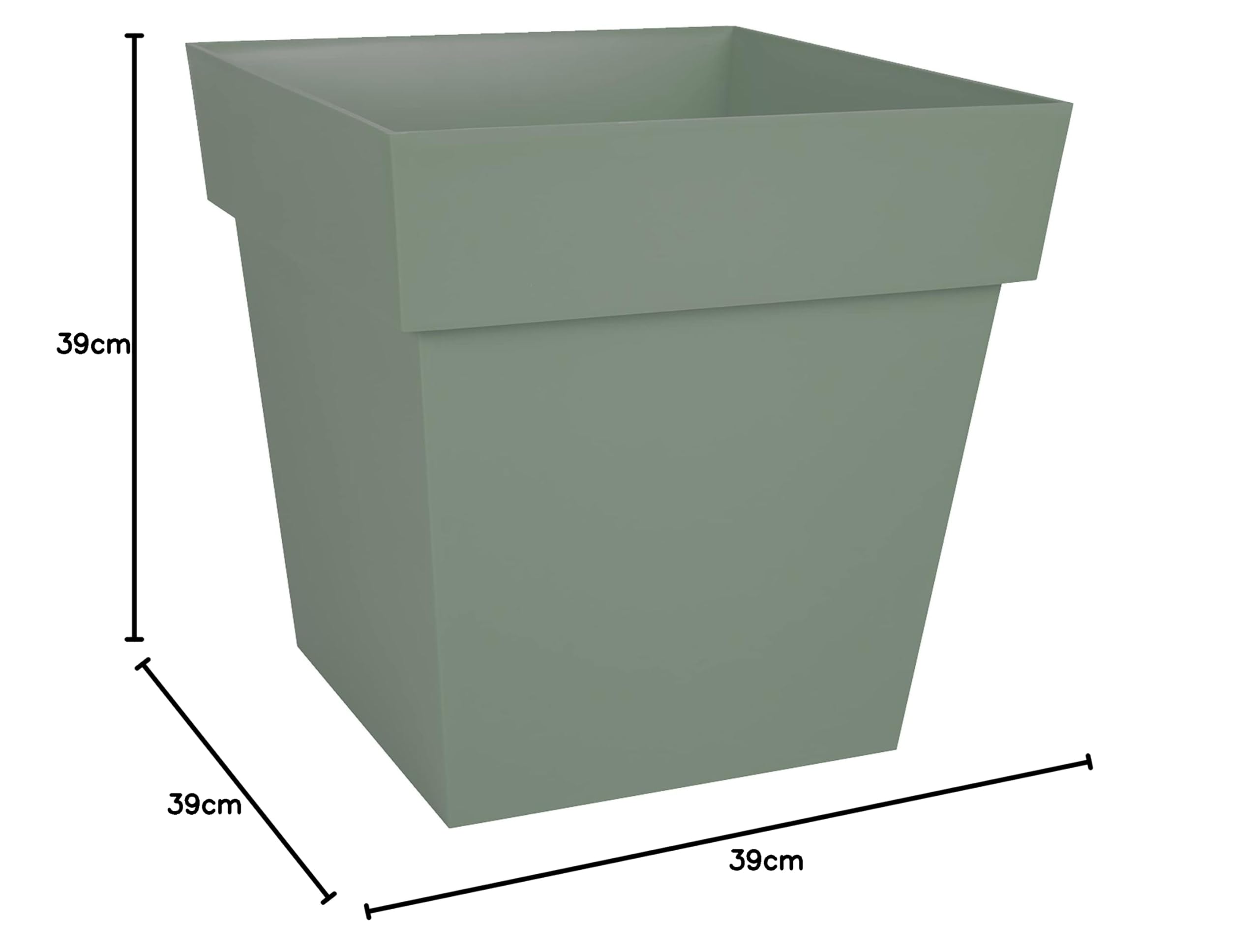 eda-pot-de-fleur-carr-toscane-39-cm-38-l-vert-laurier image 8