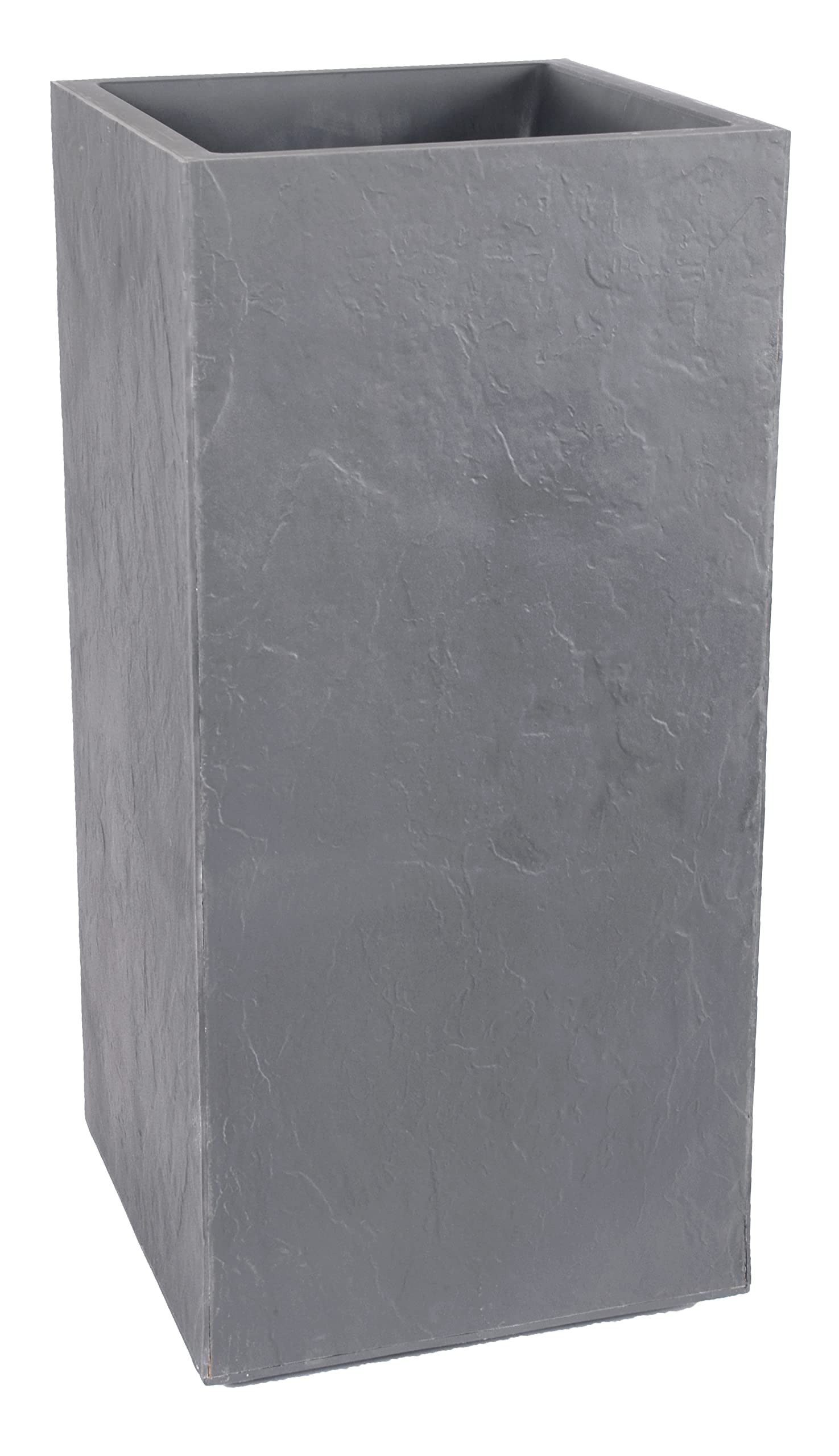 eda-volcania-bac-fleurs-carr-haut-31-l-gris-galet-39-5-x-39-5-x-80-cm image 1