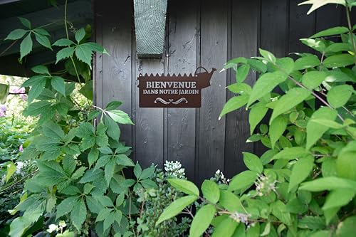 louis-moulin-pancarte-murale-m-tal-bienvenue-dans-notre-jardin-31-x-16-5-cm-fer- image 6