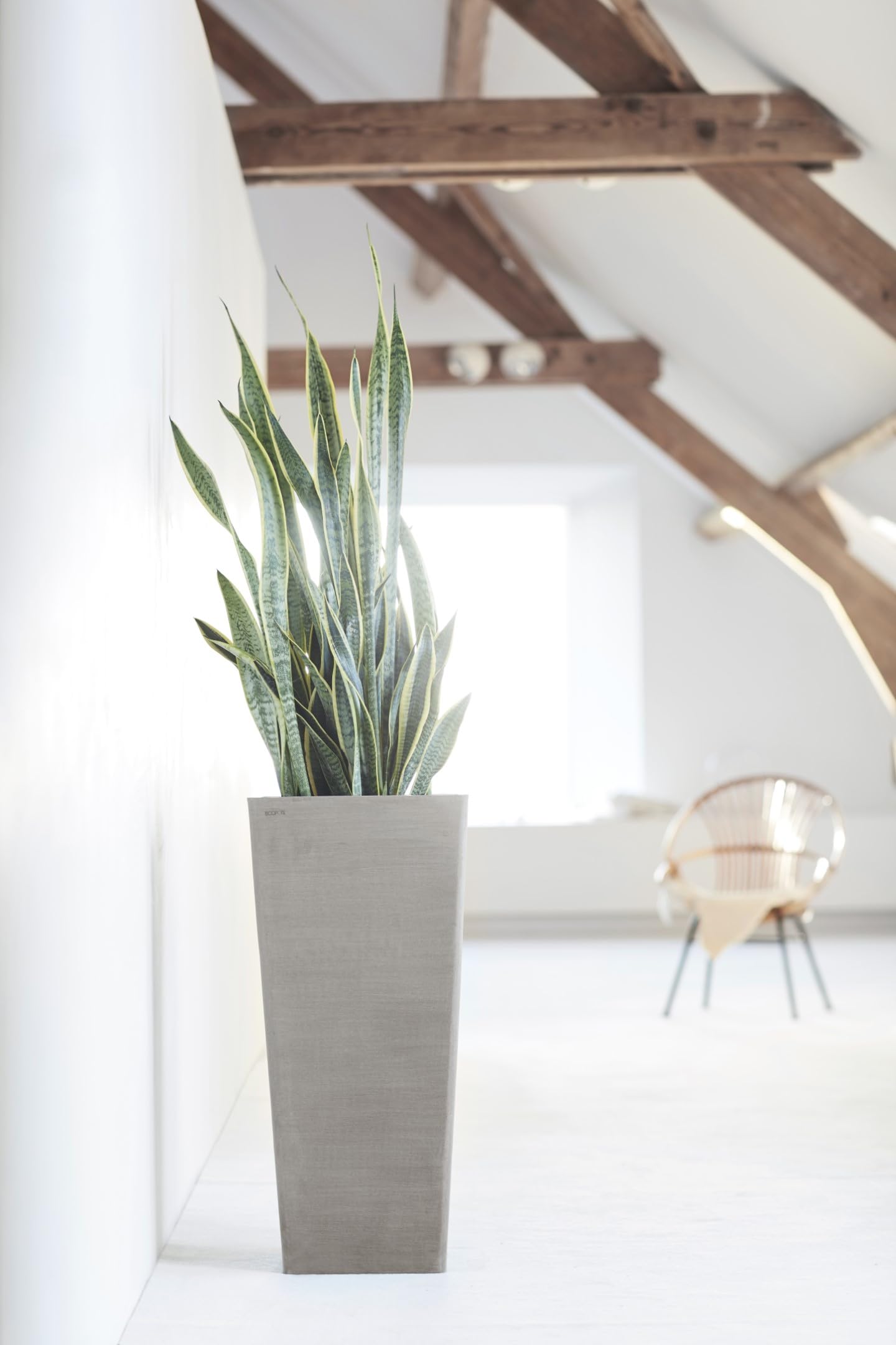 ecopots-rotterdam-haut-70-cm-taupe-pot-42-l image 2