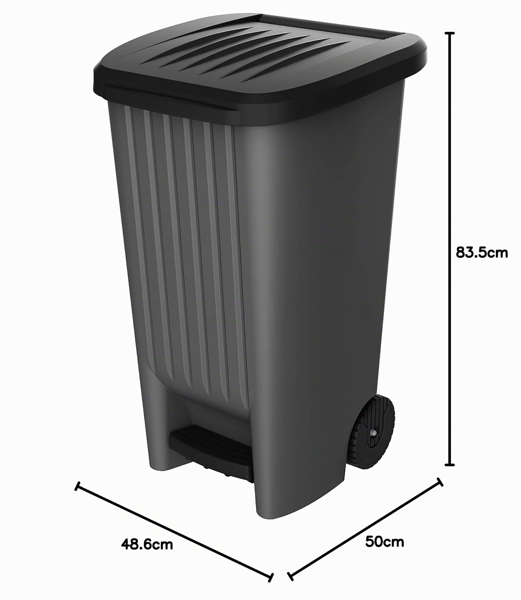 eda-poubelle-100-l-roulettes-avec-p-dale-50-x-48-6-x-83-5-cm-gris-anthracite image 7