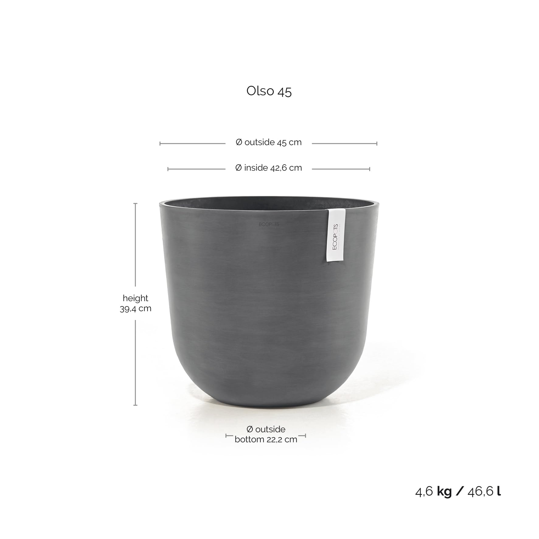 ecopots-oslo-pot-rond-45-gris-45-x-h-39-2-cm-46-6-l image 3