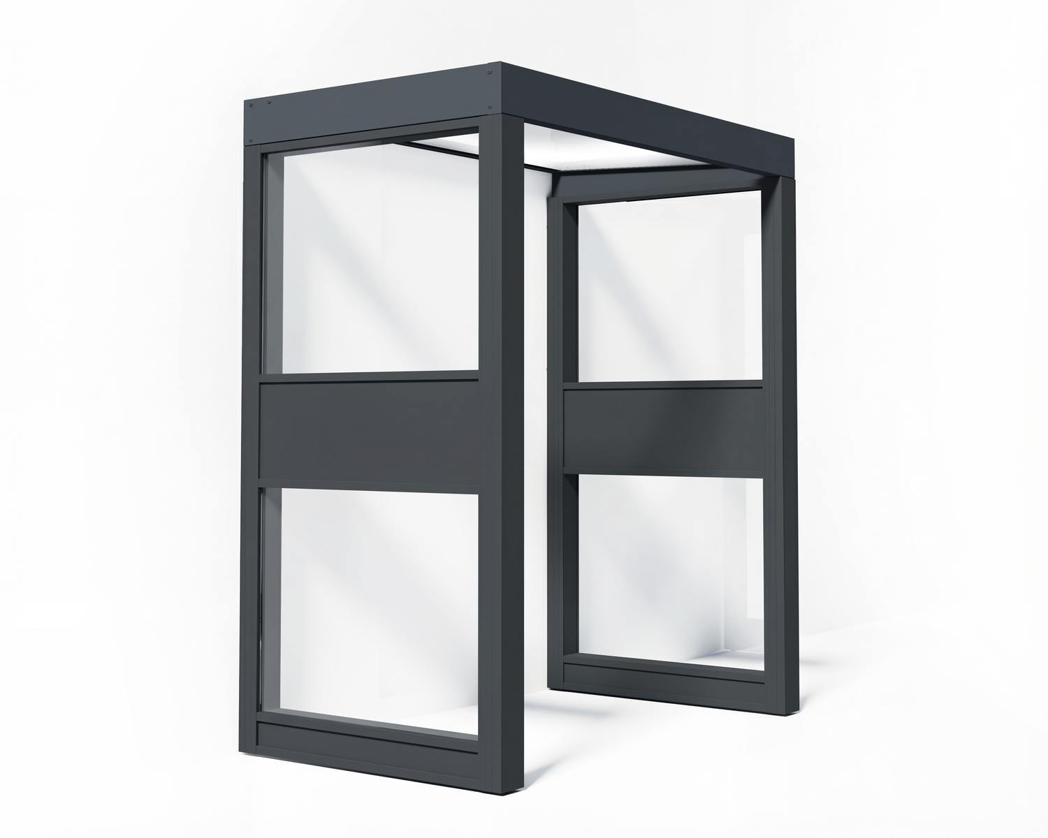 canopia-by-palram-sophia-kit-marquise-de-porte-91-x-152-cm-avec-2-parois-lat-ral image 1