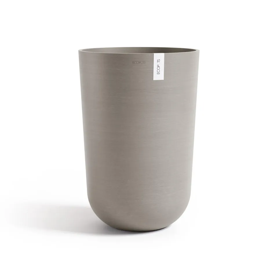 ecopots-oslo-high-52-pot-de-fleurs-haut-taupe image 1