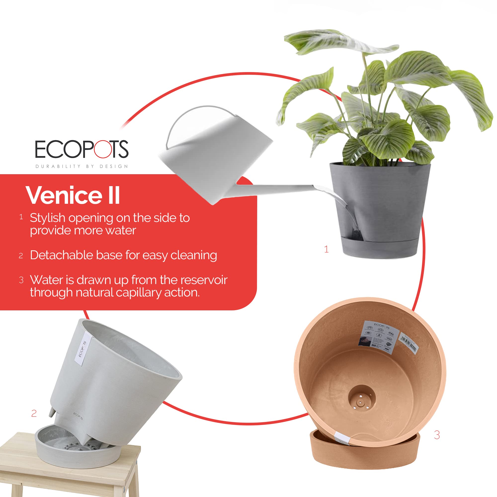ecopots-venice-2-pot-rond-gris-30-x-h-26-3-cm-4-l-avec-r-servoir image 5
