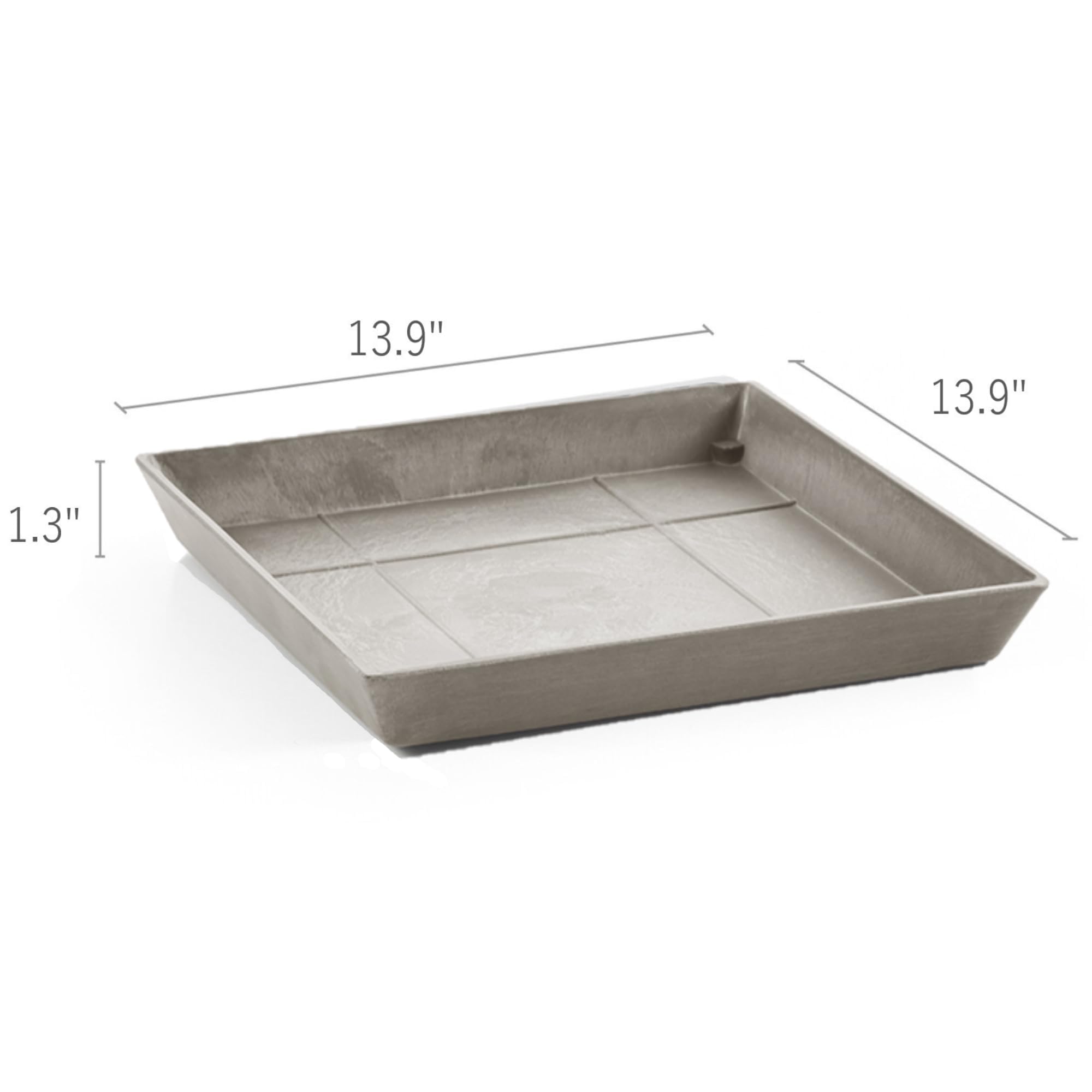 ecopots-square-soucoupe-40-taupe-35-5-x-35-5-x-h-3-5-cm-pour-rotterdam-40 image 3