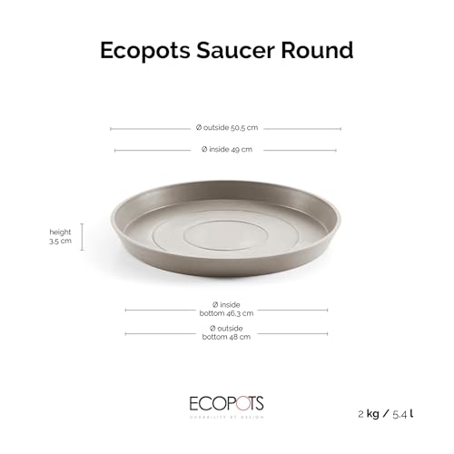 ecopots-soucoupe-round-60-taupe-50-5-cm image 7