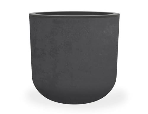 eda-basalt-up-pot-rond-40-cm-32-5-l-gris-anthracite-38-5-x-h-36-8-cm-effet-b-ton image 5