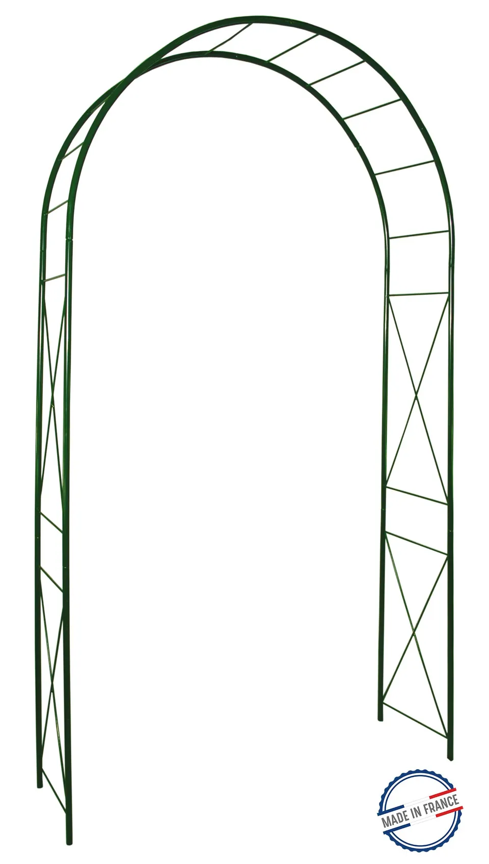 louis-moulin-arche-tube-rond-20-losange-130x40x250-cm-vert-sapin image 1