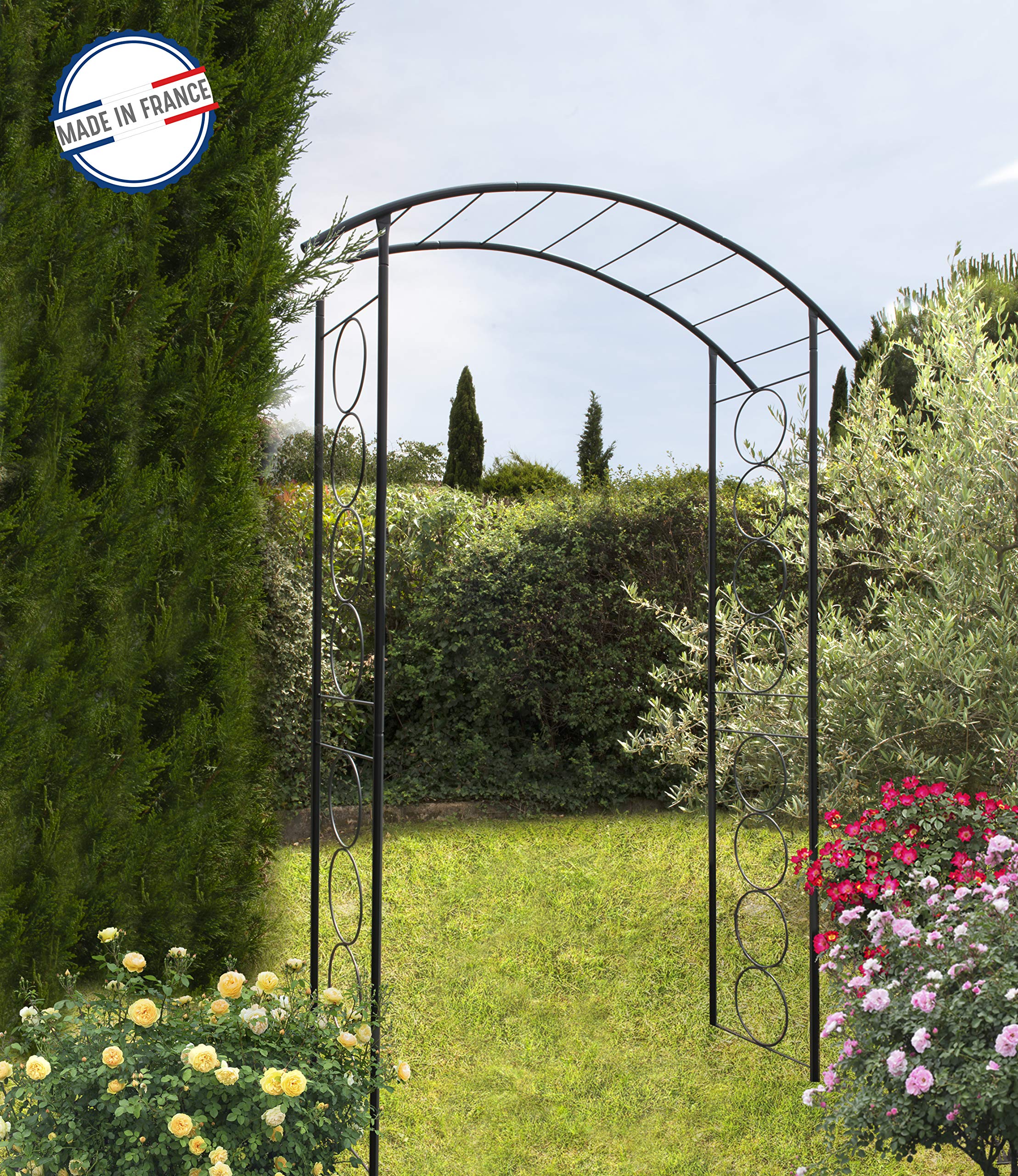 louis-moulin-arche-tube-rond-20-mm-pont-anneaux-148x40x207-cm-anthracite-made-in image 3