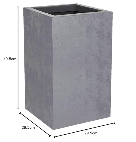 eda-basalt-up-pot-carr-haut-36-l-29-5-x-29-5-x-h-49-5-cm-gris-b-ton image 8