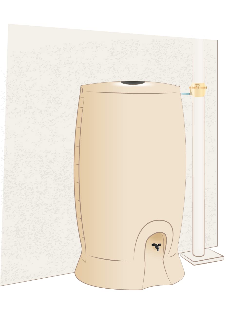 eda-r-cup-rateur-d-eau-r-cup-o-1000-l-beige-kit-collecteur-107-x-80-x-181-cm image 4