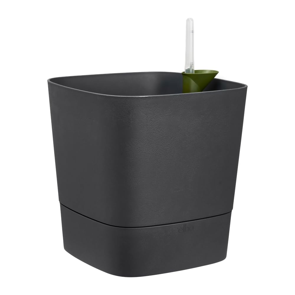 elho-greensense-aqua-care-carr-30-cm-gris-charbon-avec-soucoupe-int-gr-e image 2